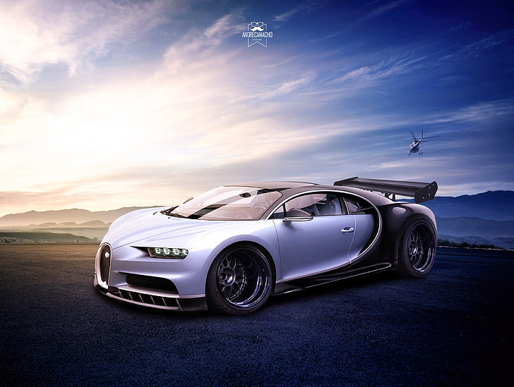 bugatti veyron, autos, concept cars, bugatti chiron, Fondo de pantalla HD