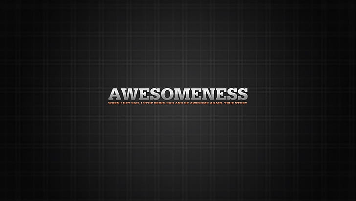 Awesomeness HD, texto de awesomeness, awesomeness, Fondo de pantalla HD