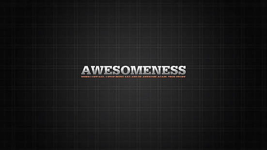 Awesomeness HD, texto de awesomeness, awesomeness, Fondo de pantalla HD HD wallpaper