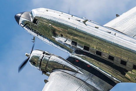 Flug, Flugzeug, Passagier, Douglas DC-3, HD-Hintergrundbild HD wallpaper