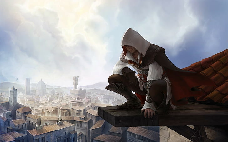 Assassins Creed Art, kredo pembunuh, pembunuh, kredo, game, Wallpaper HD