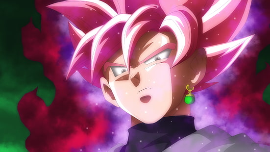 Dragon Ball Super, Super Saiyajin Rosé, Super Saiyajin Rosé, Schwarzer Goku, Dragon Ball, HD-Hintergrundbild HD wallpaper
