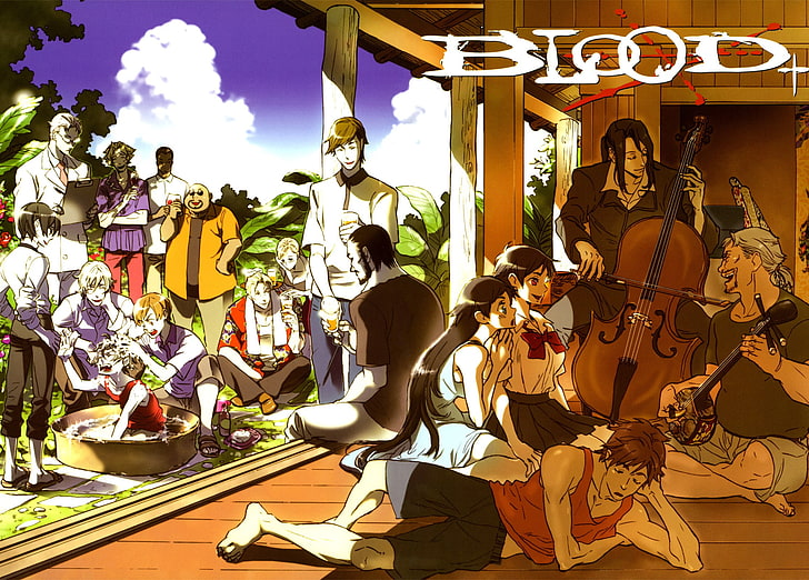 Blood+, Saya Otonashi, Diva, Haji (Blood+), Miyagusuku Kai, David (Blood+), Miyagusuku Riku, Solomon Goldsmith, HD wallpaper