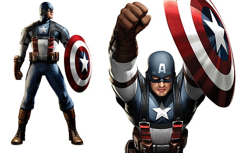 놀라운 일 만화, 캡틴 아메리카, 방패, 흰색 배경, HD 배경 화면 HD wallpaper