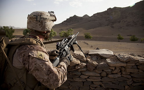 Waffen, Soldaten, United States Marine Corps, HD-Hintergrundbild HD wallpaper