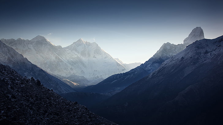 mountain peak, mountains, The Himalayas, Lhotse, Ama Dablam, Nuptse, Peak 38, HD wallpaper