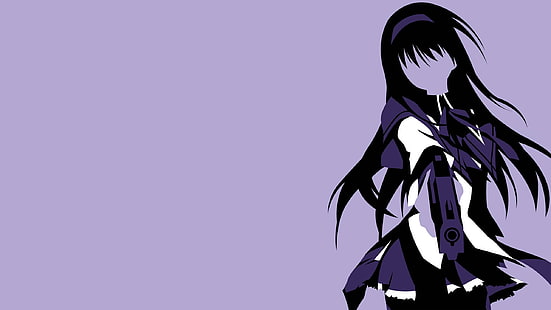 Anime, Akemi Homura, Mahou Shoujo Madoka Magica, Anime Mädchen, HD-Hintergrundbild HD wallpaper