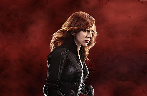 สงครามกลางเมืองแม่ม่ายดำ Scarlett Johansson, วอลล์เปเปอร์ HD HD wallpaper