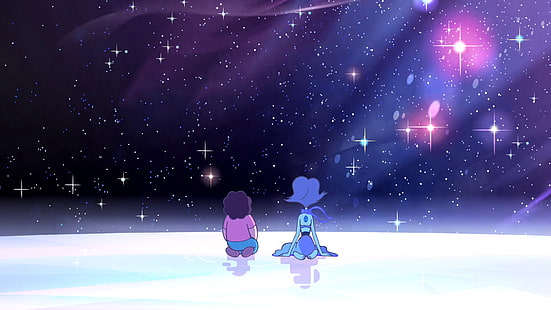 TV Show, Steven Universe, Lapis Lazuli (Steven Universe), Space, Steven (Steven Universe), HD wallpaper HD wallpaper