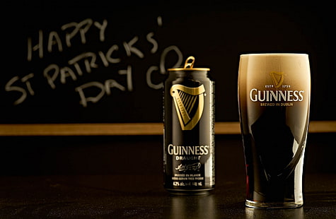 Produkty, Guinness, Alkohol, Piwo, Dzień Świętego Patryka, Tapety HD HD wallpaper