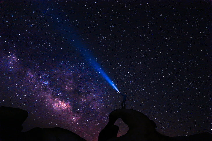 Milchstraße, Nacht, Sternennacht, Natur, HD-Hintergrundbild