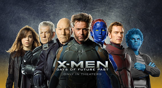 Wallpaper X-Men Days of Future, Wolverine, Hugh Jackman, X-Men, Logan, Pria, Masa Depan, Tahun, Film, Film, 2014, Days, X-Men Days of Future Past, Past, Days of past past, Wallpaper HD HD wallpaper