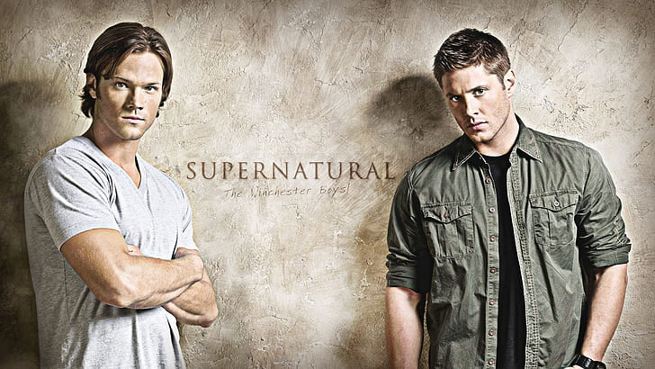Supernatural, Actors, Jared padalecki, Jensen ackles, Sam winchester, Dean winchester, HD wallpaper