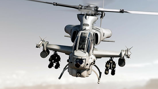 ズールーコブラ、アメリカ空軍、ベルAH-1Zバイパー、攻撃ヘリコプター、アメリカ陸軍、 HDデスクトップの壁紙 HD wallpaper