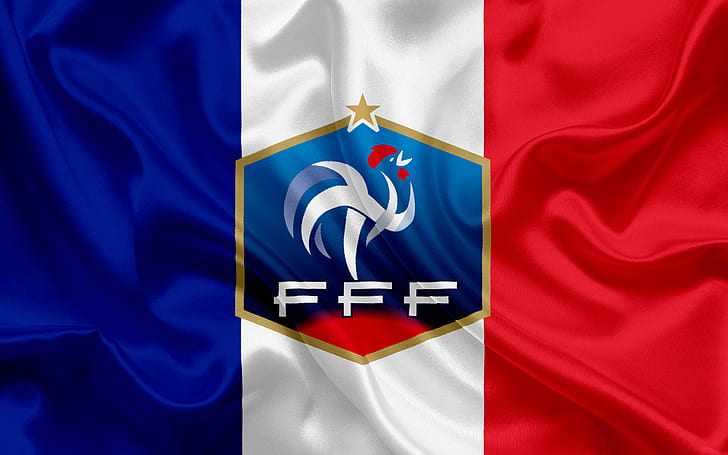 Fútbol, ​​Francia Selección Nacional de Fútbol, ​​Emblema, Francia, Logo, Fondo de pantalla HD