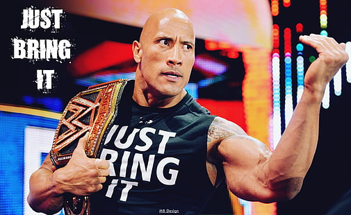 Dwayne Johnson, WWE, มวยปล้ำ, วอลล์เปเปอร์ HD HD wallpaper