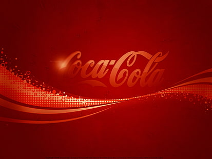 Кока-кола, напиток, сода, фон, бренд, логотип, HD обои HD wallpaper