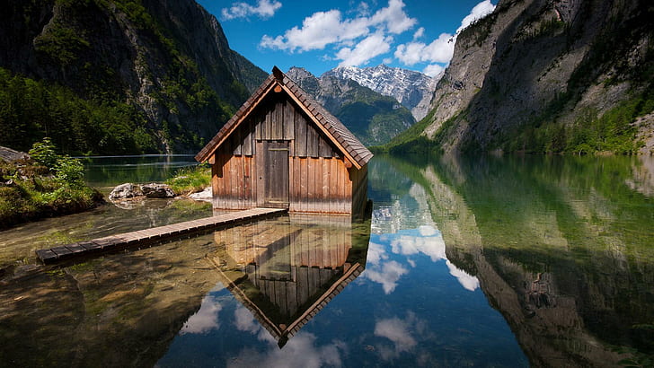 Berchtesgaden beautiful lakeside scenery desktop, berchtesgaden, beautiful, lakeside, scenery, desktop, HD wallpaper