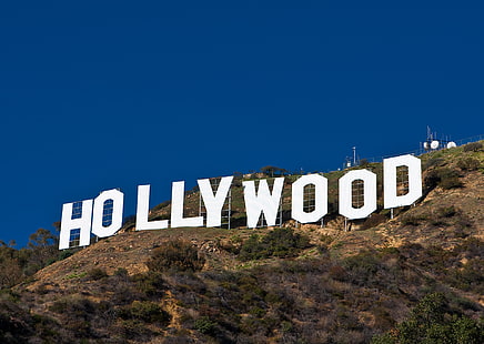ハリウッドの看板、碑文、ハリウッド、 HDデスクトップの壁紙 HD wallpaper