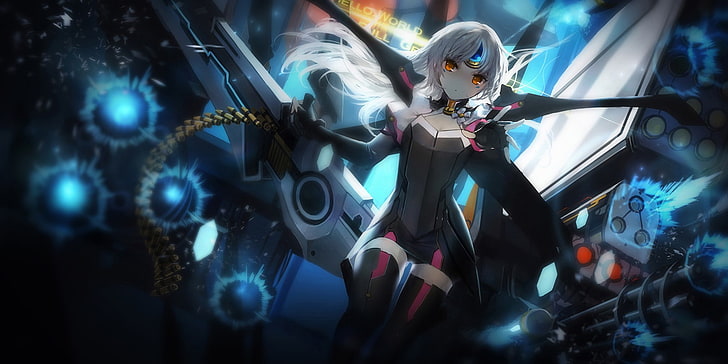 thigh-highs, Eve (Elsword), anime girls, Elsword, video game characters, HD wallpaper