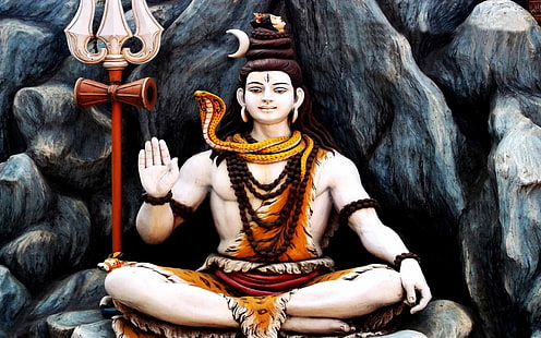 Gud Shivji Darshan, Lord Shiva illustration, Gud, Lord Shiva, shiva, herre, HD tapet HD wallpaper
