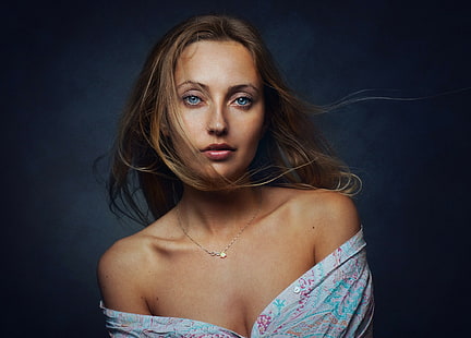 Zachar Rise, portret, kobiety, 500px, modelka, przekłuty nos, Tapety HD HD wallpaper