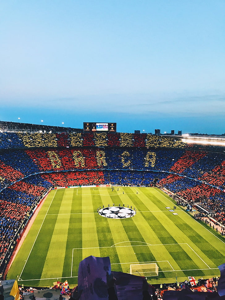 FC Barcelone, Camp Nou, clubs de football, football, Fond d'écran HD, fond d'écran de téléphone