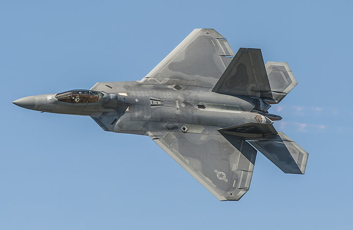 US Air Force, Lockheed Martin F-22 Raptor, krigsflygplan, HD tapet