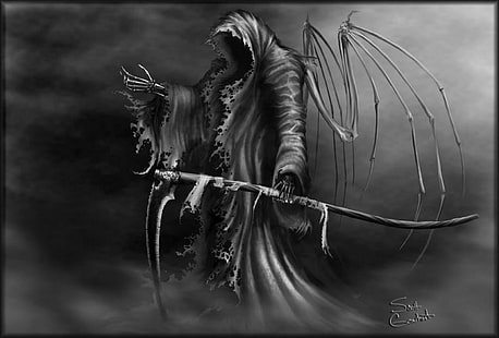 grim reaper illustration, Dark, Grim Reaper, HD wallpaper HD wallpaper