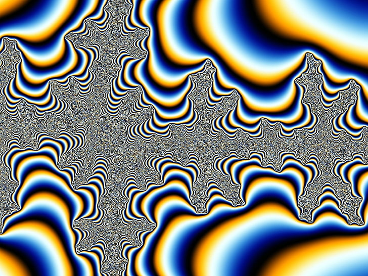 fondo de pantalla de ilusión óptica blanco y negro, fractal, psicodélico, arte digital, Fondo de pantalla HD
