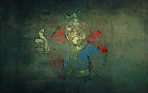 Fallout: New Vegas, Vault Boy, videogiochi, Sfondo HD HD wallpaper