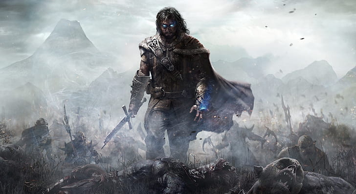 The Sky, Clouds, Look, Smoke, Light, Warrior, Ghost, Equipment, Warner Bros. Interactive Entertainment, Monolith Productions, Middle-Earth: Shadow Of Mordor, Sfondo HD