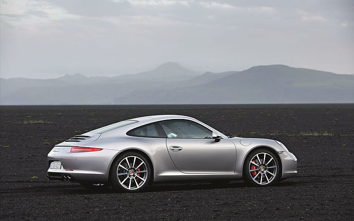 Porsche 911 2014 года, серое купе, автомобили, 1920x1200, Порше, Порше 911, HD обои