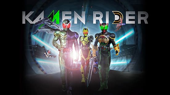 BANDAI NAMCO Entertainment, Videospiele, Videospielkunst, Kamen Rider Zero One, Kamen Rider Zero-One (Charakter), Kamen Rider W, Kamen Rider W (Charakter), Kamen Rider OOO, Kamen Rider OOO (Charakter), HD-Hintergrundbild HD wallpaper