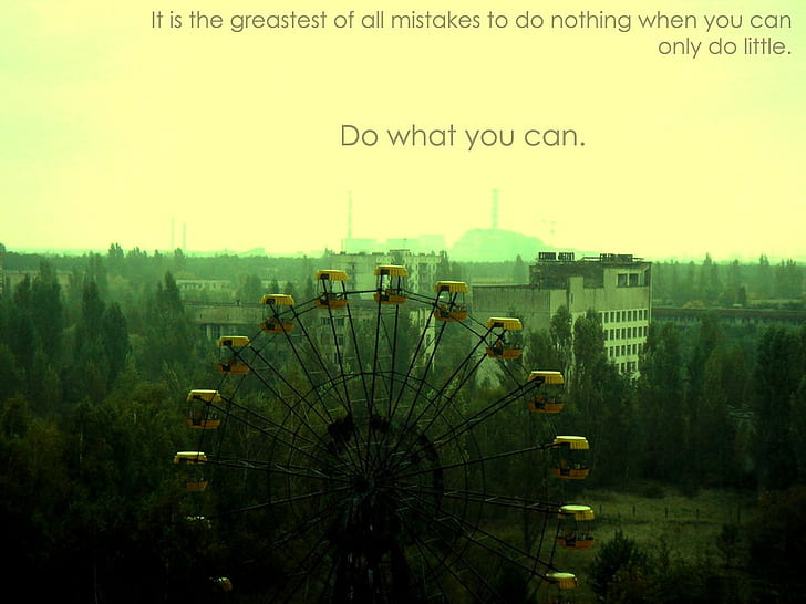 Chernobyl, ruota panoramica, filtro, abbandonato, Sfondo HD