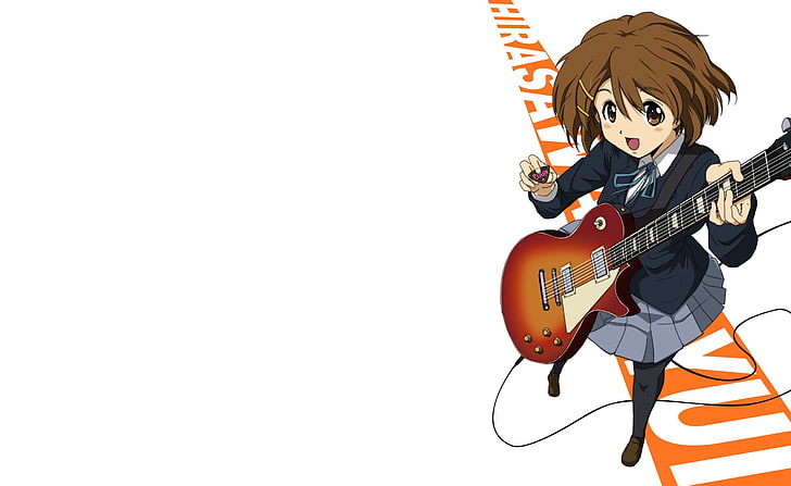平沢唯 ギターアニメキャラクター 芸術 アニメ 平沢 Hdデスクトップの壁紙 Wallpaperbetter