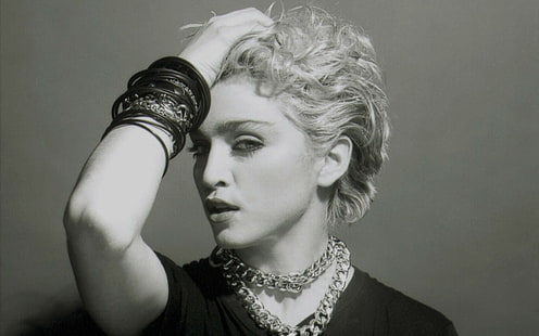 Madonna, łańcuch, bransoletka, włosy, wygląd, Tapety HD HD wallpaper
