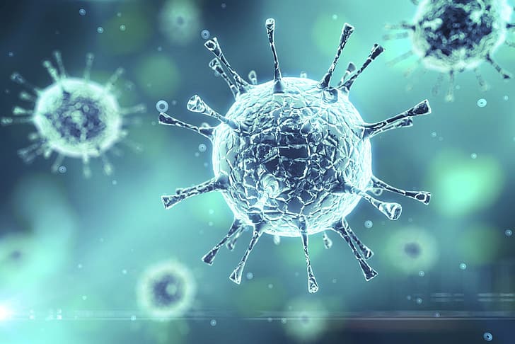 Makro, Virus, Coronavirus, Bakterien, HD-Hintergrundbild