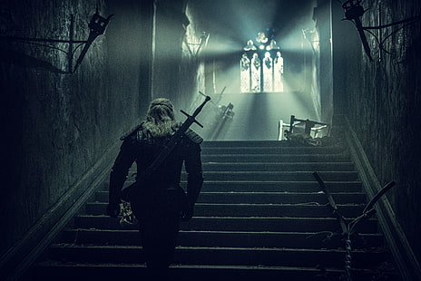 The Witcher, Henry Cavill, Geralt de Rivia, ator, HD papel de parede HD wallpaper