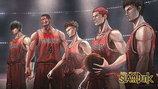 Slam Dunk, basket-ball, bande dessinée, Fond d'écran HD HD wallpaper