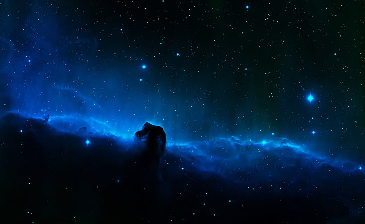 Nebula Clouds, northern light, Space, Nebula, Clouds, horsehead nebula, HD wallpaper