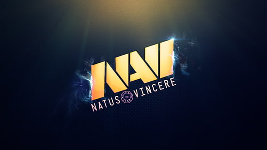 Natus Vincere logo, gioco, minimalismo, logo, squadra, Na`Vi, cs: go, Sfondo HD HD wallpaper