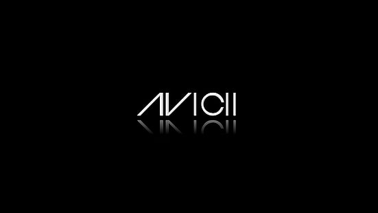 Avicii, negro, minimalismo., Fondo de pantalla HD HD wallpaper