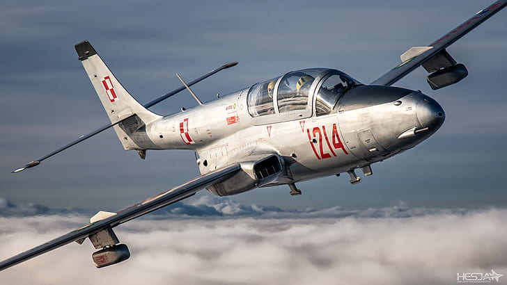 กองทัพอากาศโปแลนด์, เครื่องบินฝึก, PZL TS-11 Iskra, HESJA Air-Art Photography, วอลล์เปเปอร์ HD