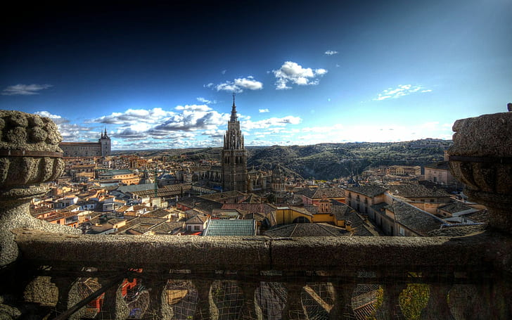 Toledo, paisajes urbanos, fondos de pantalla de paisajes urbanos, Fondo de pantalla HD