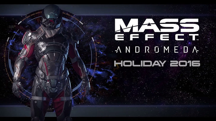 Cyfrowa tapeta Mass Effect Andromeda Holiday 2016, Mass Effect: Andromeda, Mass Effect 4, Mass Effect, Tapety HD