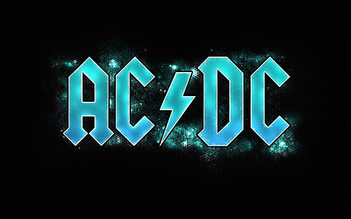 Logo AC-DC, acdc, grafik, latar belakang, font, cahaya, Wallpaper HD HD wallpaper
