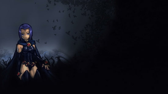Raven - Teen Titans, teen titans raven wallpaper, cartoni animati, 1920x1080, corvo, teen titans, Sfondo HD HD wallpaper