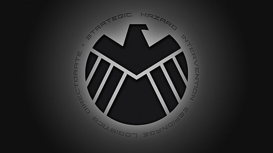 logotipo de pájaro negro, Agentes de S.H.I.E.L.D., The Avengers, S.H.I.E.L.D., Fondo de pantalla HD HD wallpaper