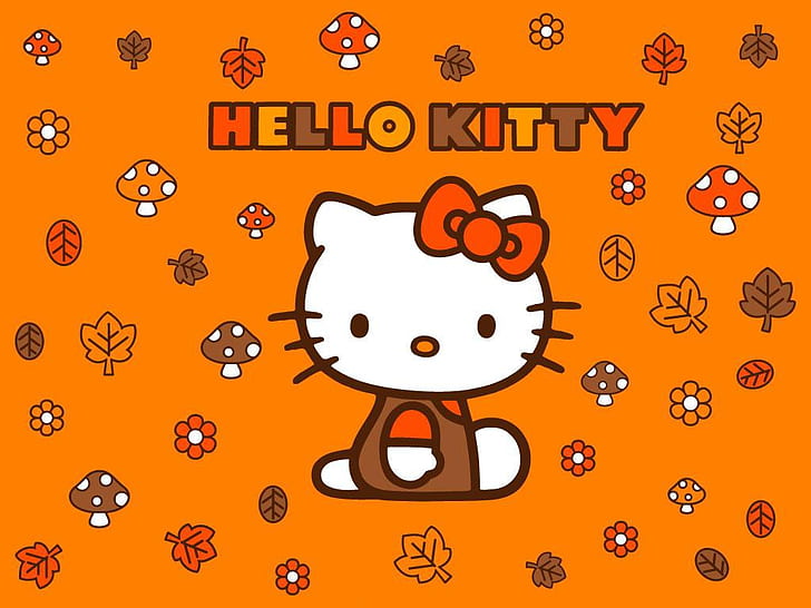 arco bonito Hello Kitty Anime Hello Kitty HD Art, fofo, rosa, Hello Kitty, vestido, arco, HD papel de parede